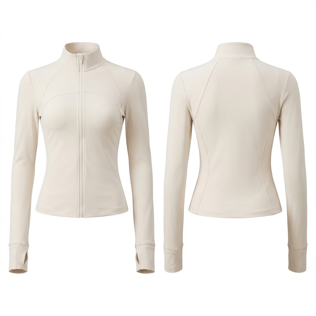 Women's Long Sleeve Gym Top - detail view