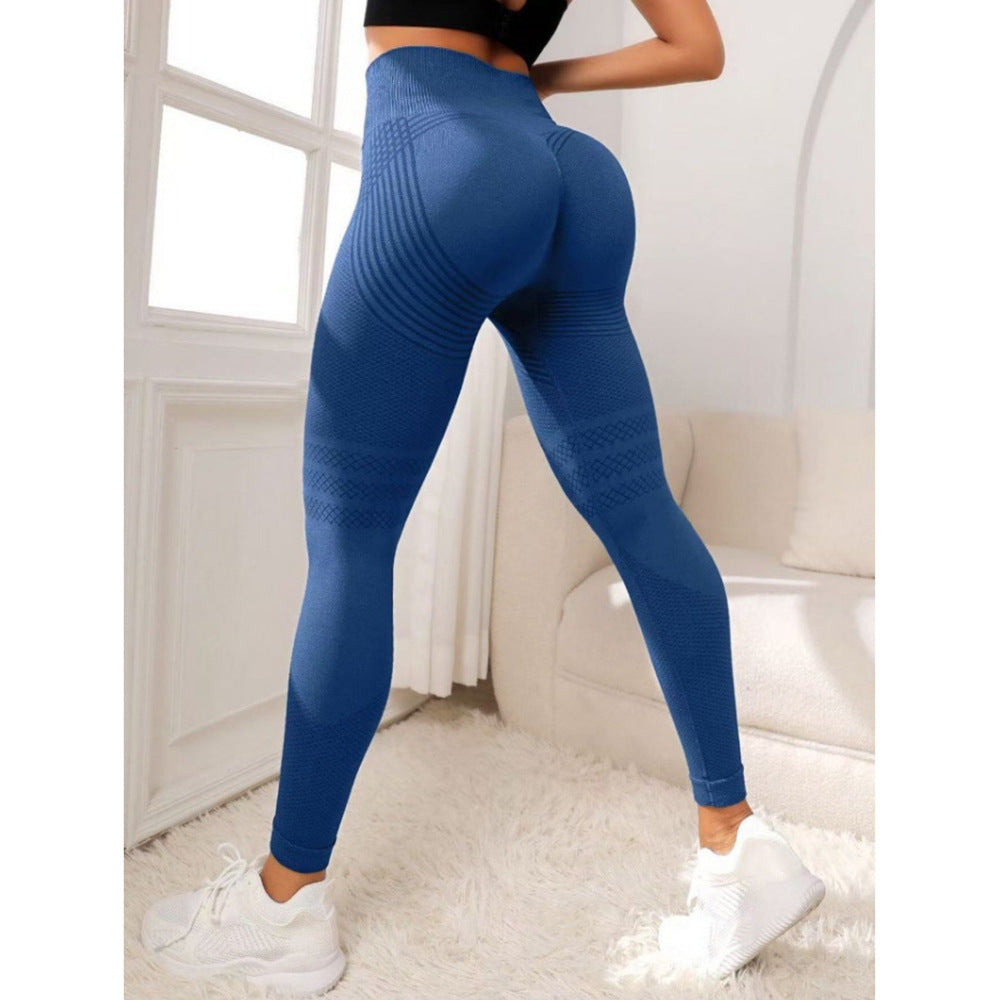 Women's Seamless High-Waisted Yoga Leggings - Gym & Workout Leggings in Navy
