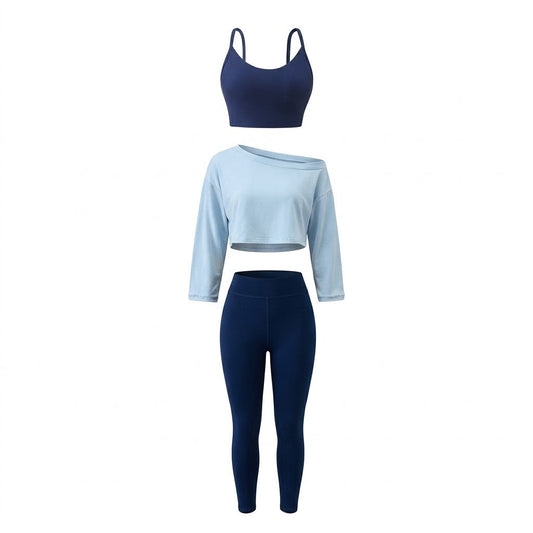 Women's Seamless 3-Piece Yoga Set - detail view