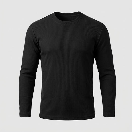 Men's Thermal Long Sleeve Base Layer - detail view