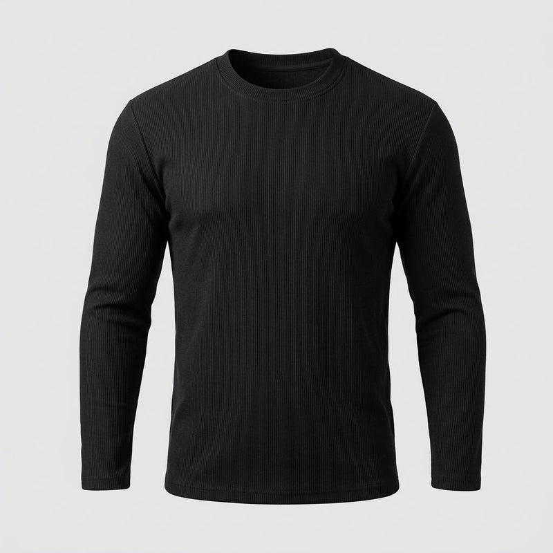Men's Thermal Long Sleeve Base Layer - detail view